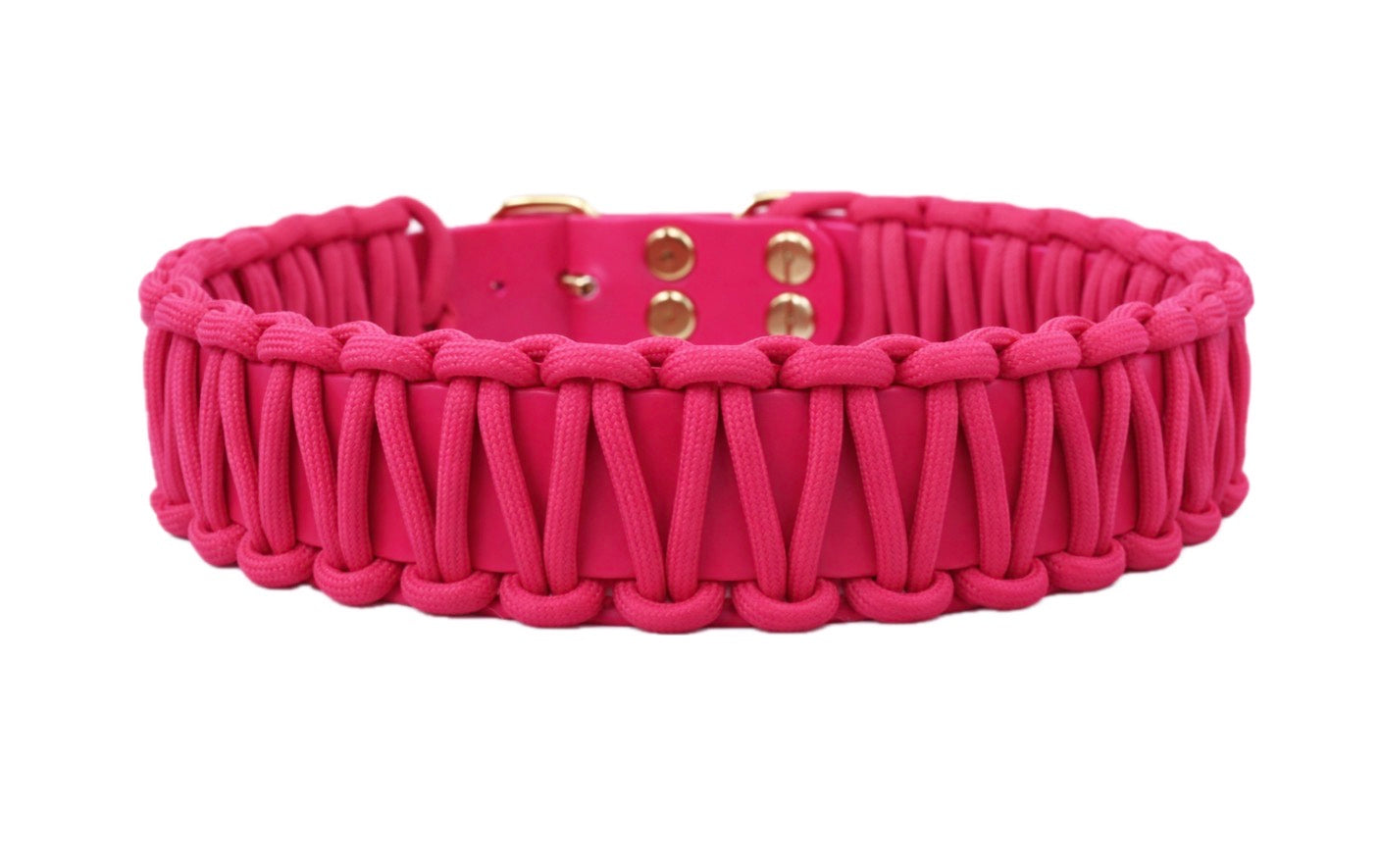 Paracord Biothane Halsband - Pink