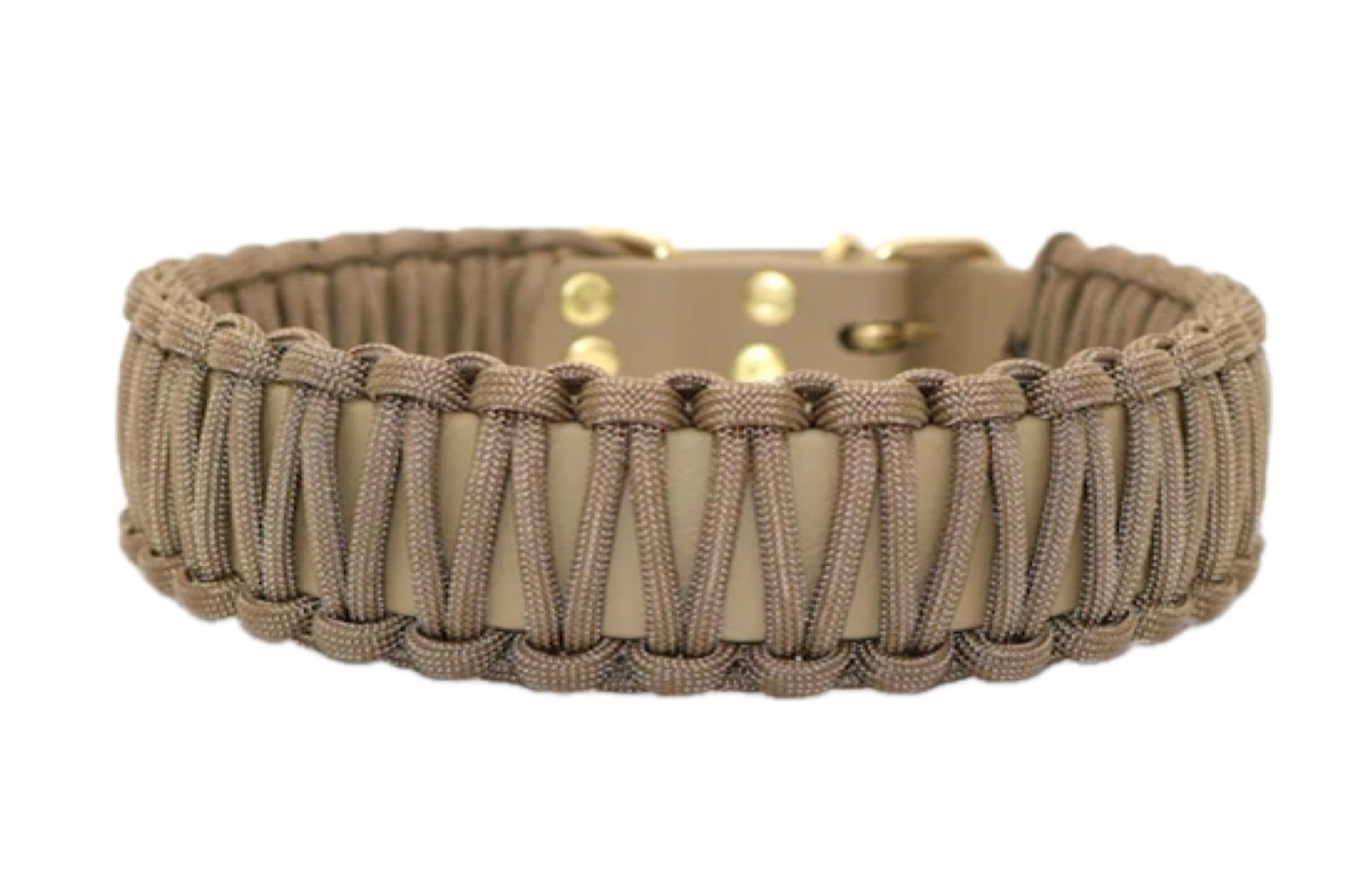 Paracord Biothane Halsband - Beige